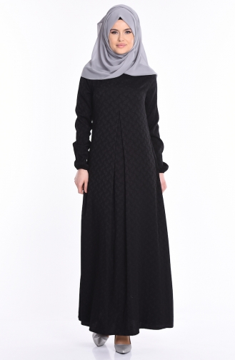 توبانور فستان بتصميم قصة مفتوحة من الأمام 2738-01 لون أسود 2738-01