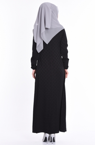 TUBANUR Single Split Dress 2738-01 Black 2738-01