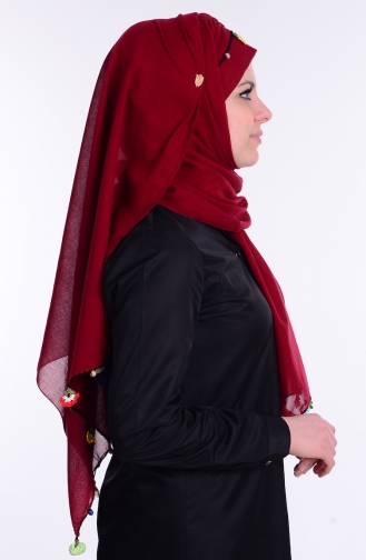 Claret Red Ready to Wear Turban 0013-02