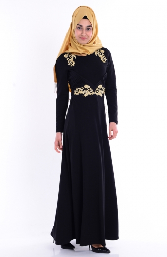 Robe Hijab Noir 0042-0
