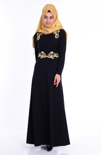 Robe Hijab Noir 0042-0