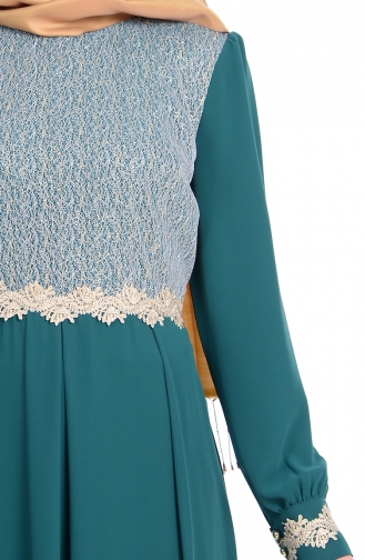 Smaragdgrün Hijab-Abendkleider 4110-03