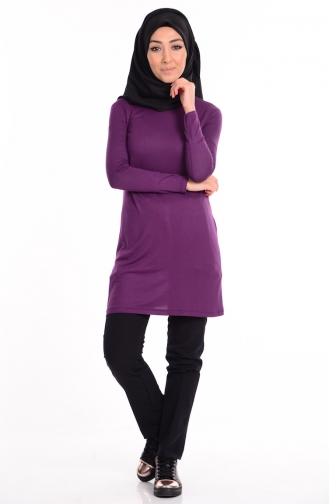 Hijab Body aus Gekämmte Baumwoll 4160-13 Lila 4160-13