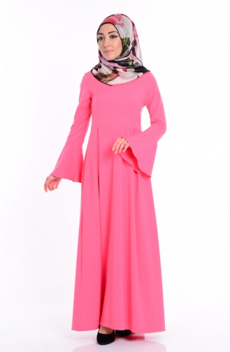 Coral Hijab Dress 1626-08