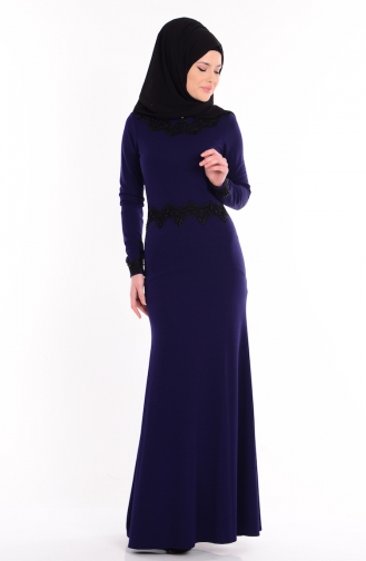 Purple Hijab Dress 0060-03