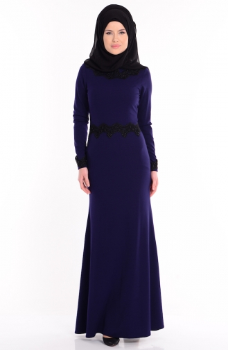 Lila Hijab Kleider 0060-03