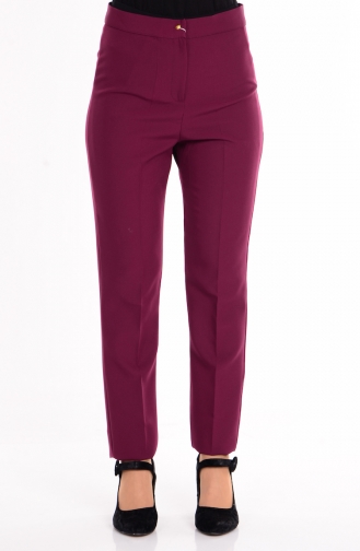 Pantalon Simple 1004-16 Plum Clair 1004-16