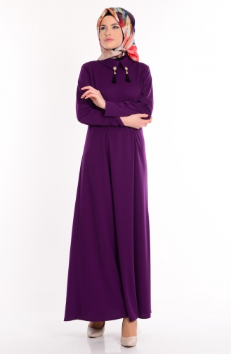 Robe Hijab Pourpre 1066-02