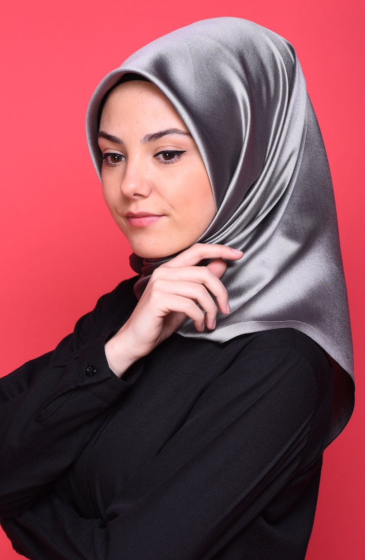 Tafta Eşarp 90075-01 Gümüş Gri