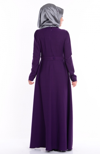 Bead Detailed Dress  1624-03  Purple  1624-03