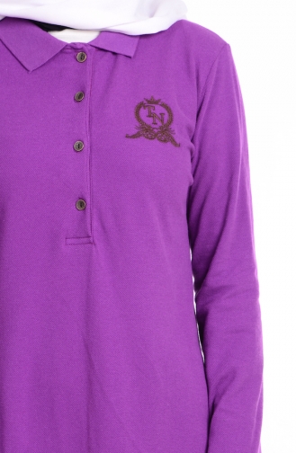 Light Purple Hijab Dress 2740-01
