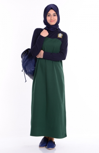 Basic Spor Elbise 2076-03 Lacivert Zümrüt Yeşil