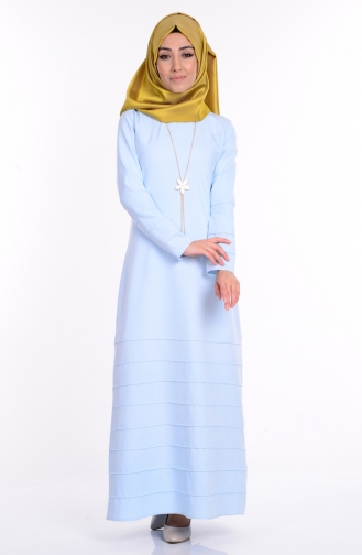 فستان مزين بسلسال 0102-04