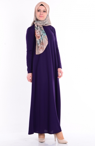 Purple Hijab Dress 5018-03