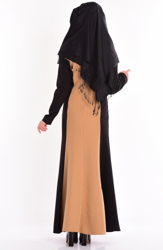 Camel Hijab Dress 81332-06