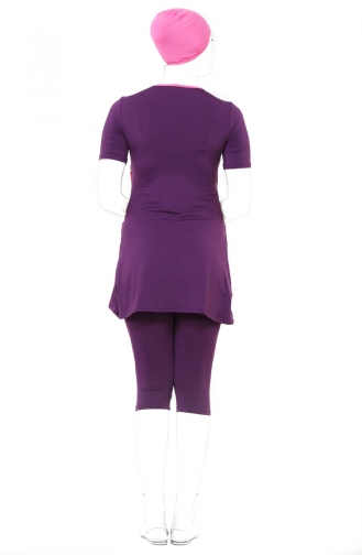 Purple Swimsuit Hijab 1050-03