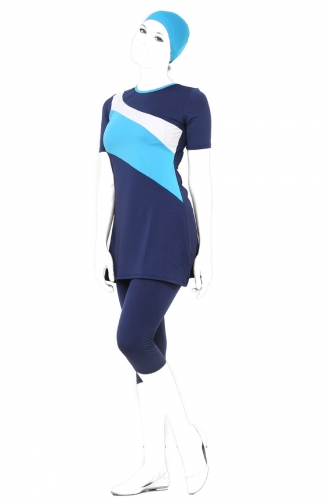 Navy Blue Swimsuit Hijab 1050-06