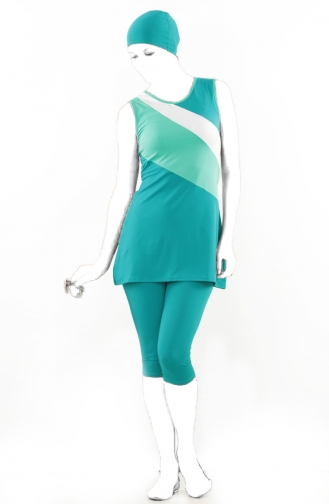 Mint green Swimsuit Hijab 1046-02