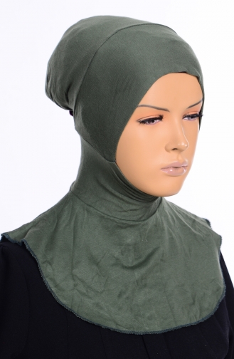 Sefamerve Bonnet Hijab Grande Taille 02 Vert Khaki 02