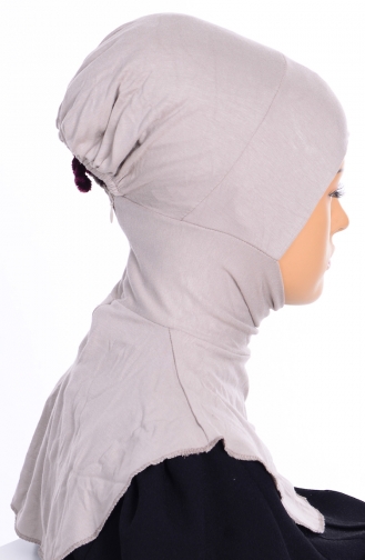 Sefamerve Übergröße Hijab Bonnet 03 Nerz 03