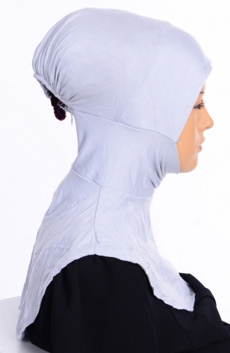 Sefamerve Übergröße Hijab Bonnet 07 Grau 07