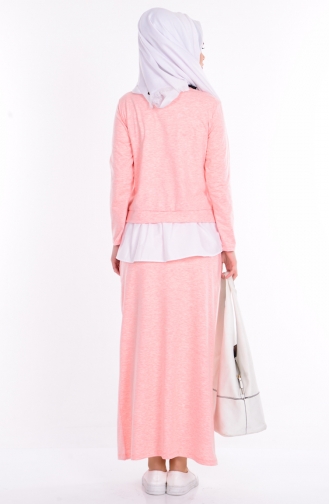 Bluz Etek İkili Takım 4070-03 Pembe