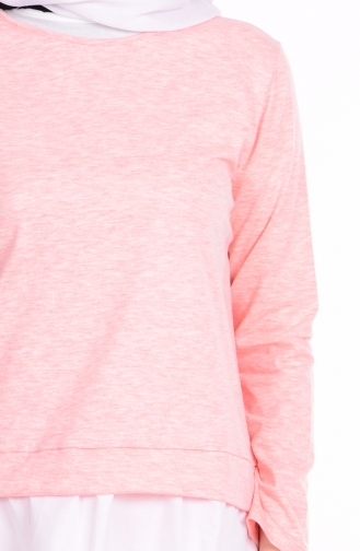 Bluz Etek İkili Takım 4070-03 Pembe