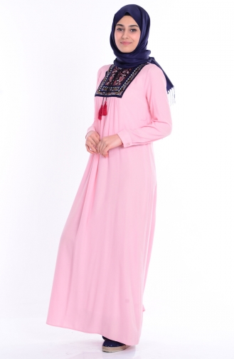 Powder Hijab Dress 1605-07