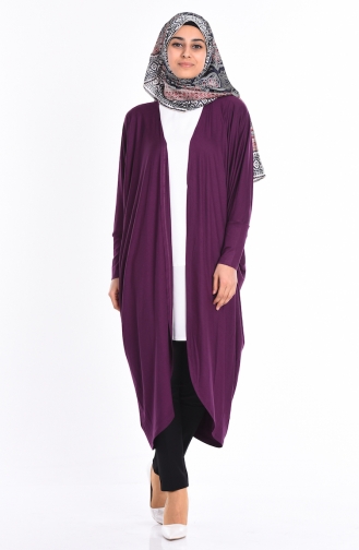 Jacke mit Fledermausärmeln 0765-02 Lila 0765-02
