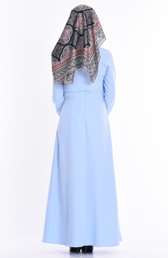 Robe Hijab Bleu Glacé 99010-01