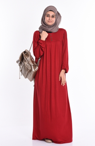 Red Hijab Dress 0745-03