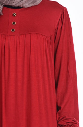 Red Hijab Dress 0745-03