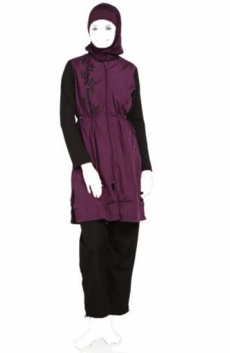 Damson Swimsuit Hijab 1065-03