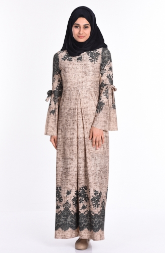 Mink Hijab Dress 2083-04
