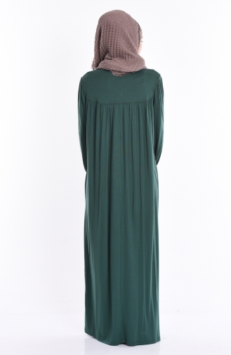 Emerald Green Hijab Dress 0745-05