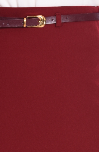 تنورة أحمر كلاريت داكن 2004-16