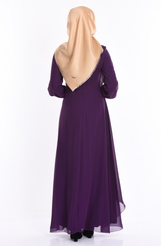 Purple Hijab Dress 52547-10