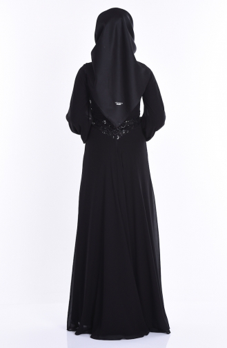 Black Hijab Evening Dress 2009-06