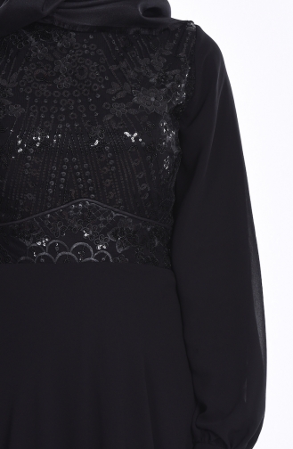 Black Hijab Evening Dress 2009-06