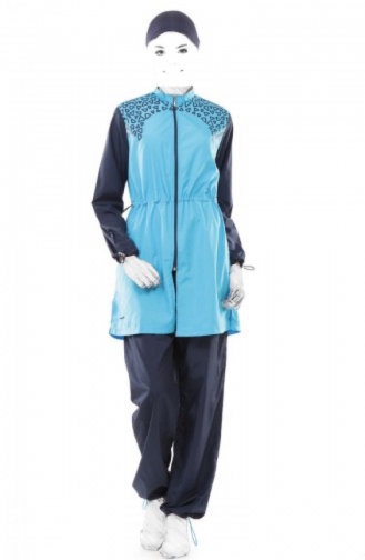 Turquoise Swimsuit Hijab 1062-03