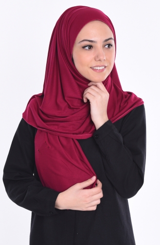 Sefamerve Nacre Combed Cotton Shawl 73 Light Maroon 73