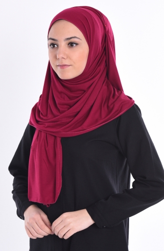 Sefamerve Nacre Combed Cotton Shawl 73 Light Maroon 73