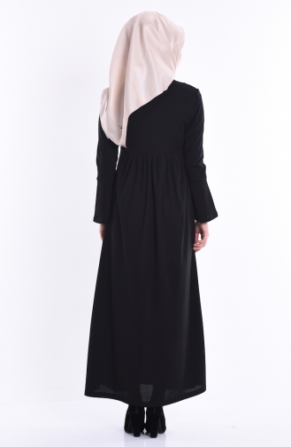 Robe Hijab Noir 2082-04