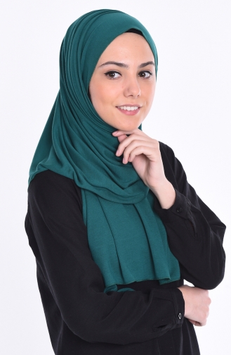 Sefamerve Nacre Combed Cotton Shawl 76 Emerald Green 76