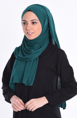 Sefamerve Nacre Combed Cotton Shawl 76 Emerald Green 76