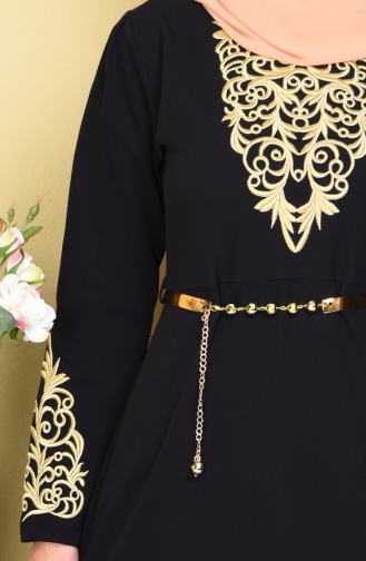 Schwarz Hijab-Abendkleider 5022-01