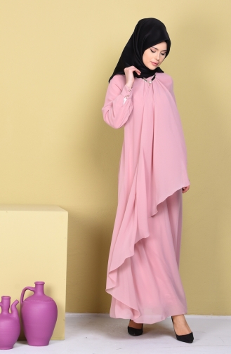 Powder Hijab Dress 52547-11