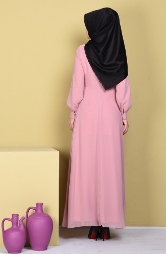 Powder Hijab Dress 52547-11
