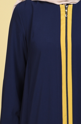 Navy Blue Abaya 1057-02