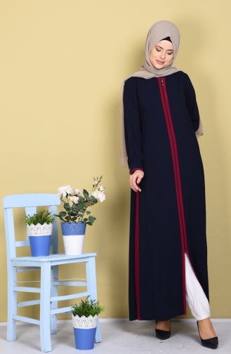 Navy Blue Abaya 1057-03